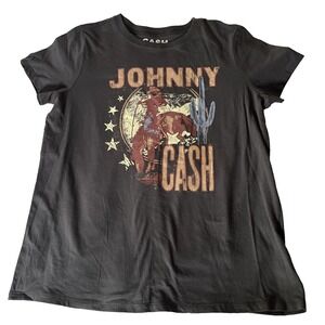NWT New Torrid Johnny Cash Classic Cotton Crew Band Shirt Top Medium Large 00